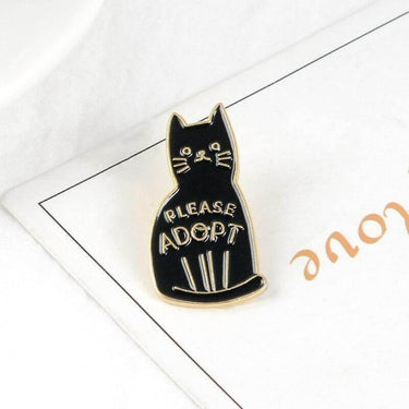 Kawaii Cat Please Adopt Pin Pinback Buttons KittyNook